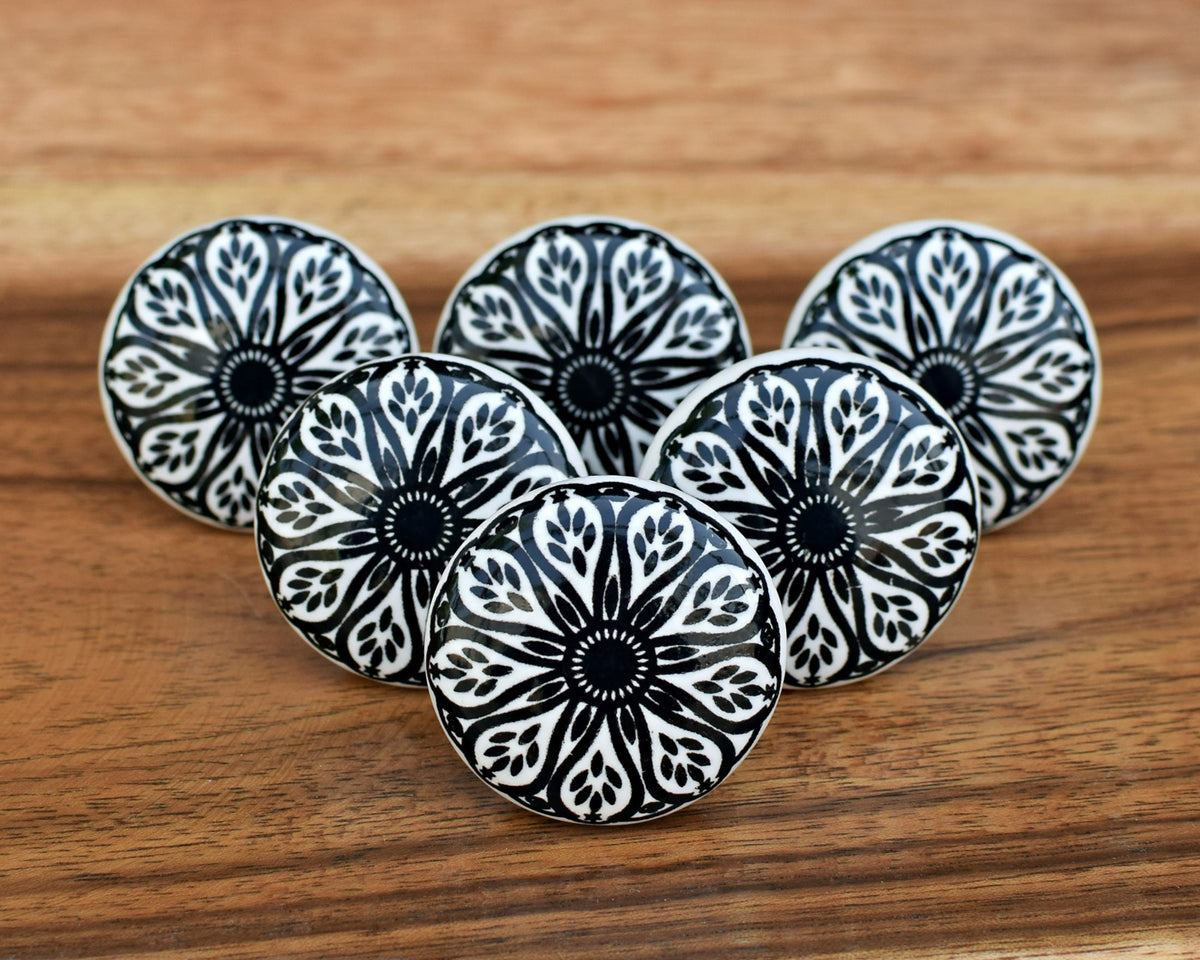 View of Flower Ceramic Kitchen Cabinet Knobs Vintage Ceramic Drawer Knobs Cera ...
