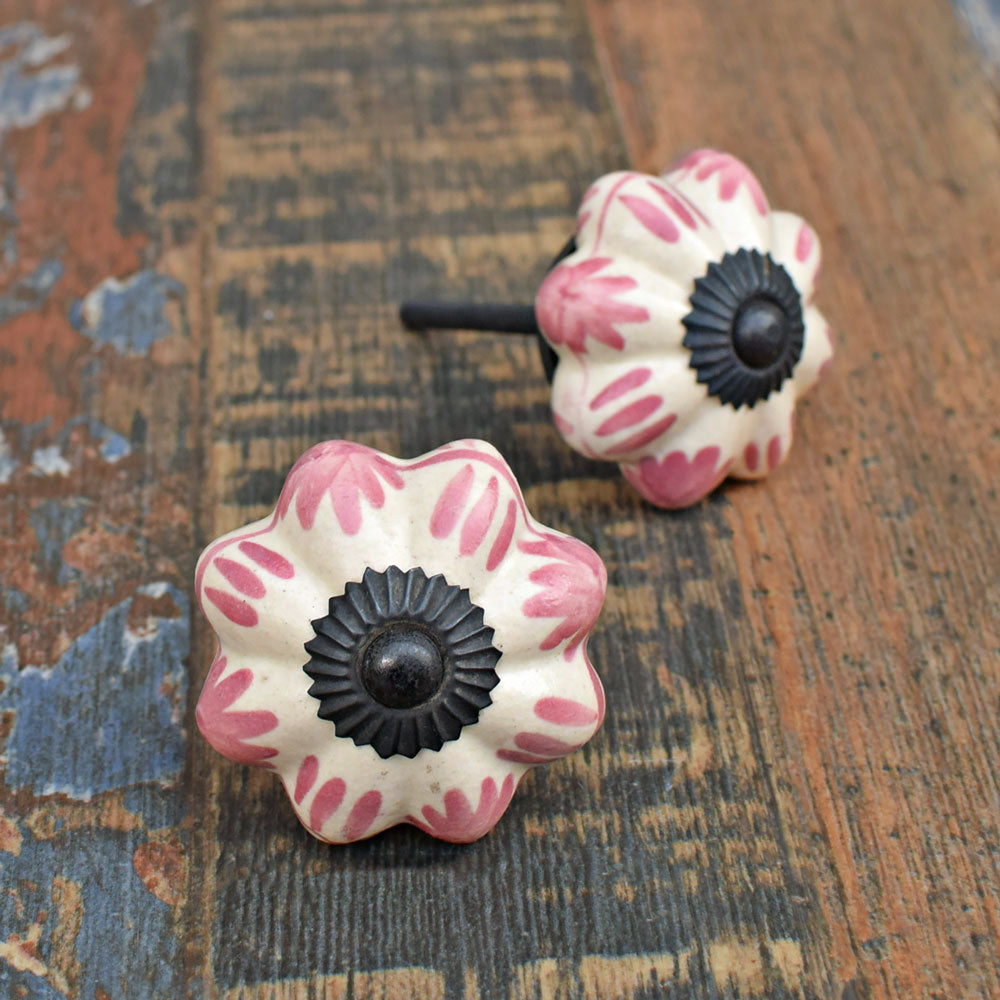 pink flower dresser knobs ONE Metal Light Pink Flower Knob, Shabby Chic Dresser Drawer Pull Knob Handles , Vintage Pink , Unique Cabinet Knob Winter Pink Home SPRING