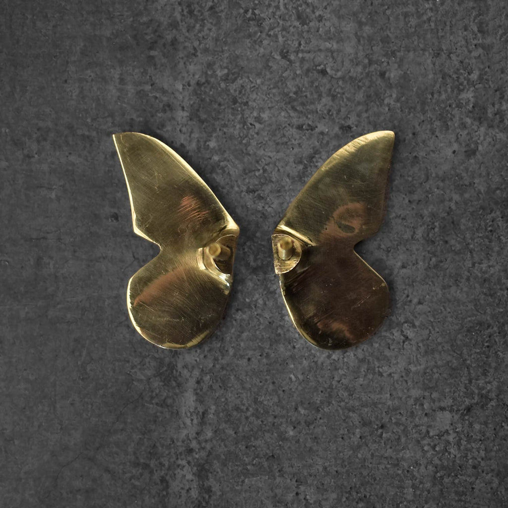 brass butterfly handles