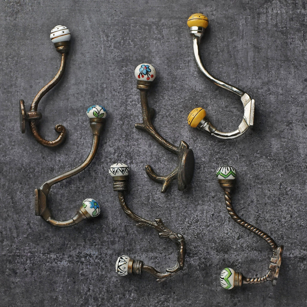 Decorative Wall Hooks Boho Brass Wall Hooks-shabby Chic Antique
