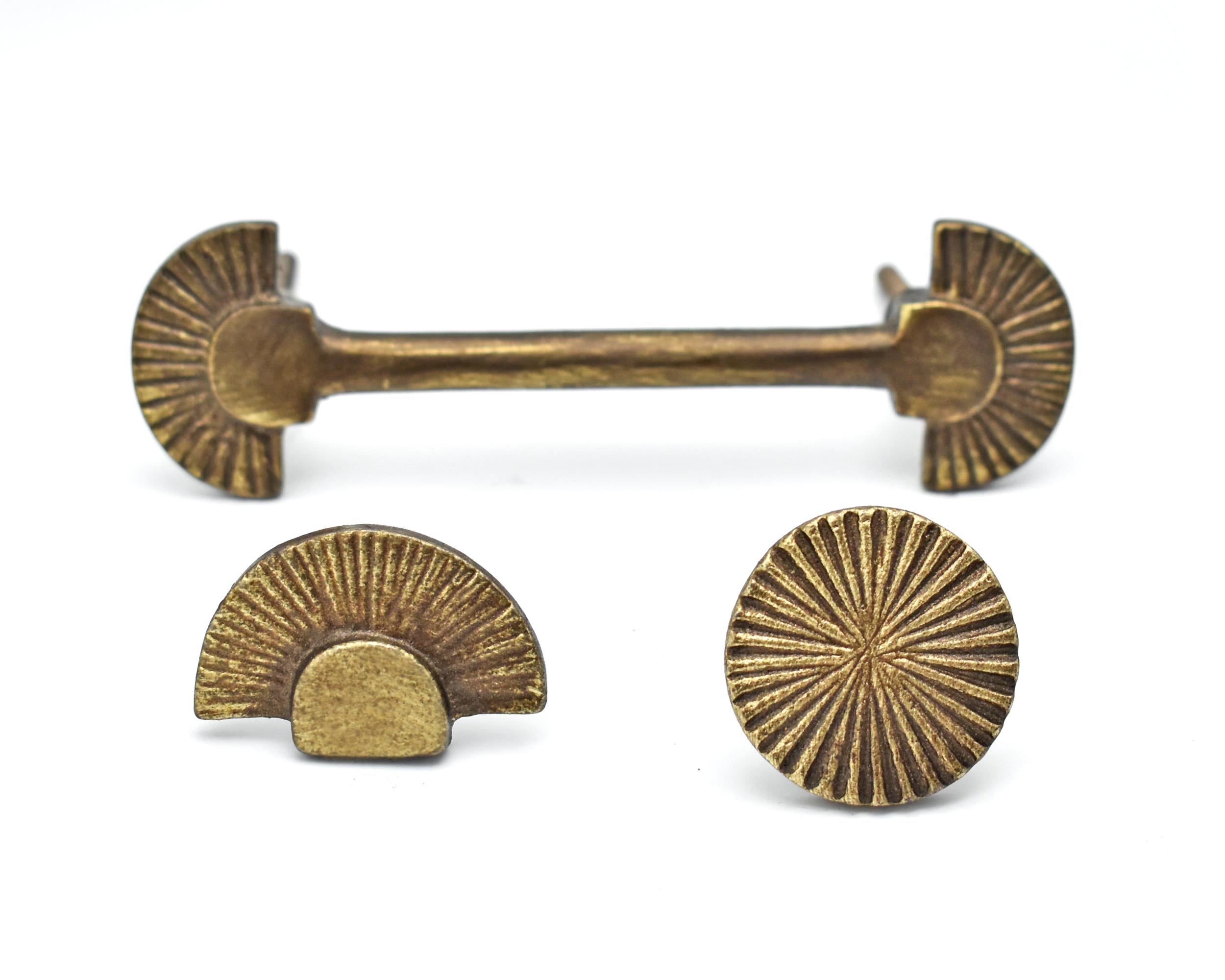 Antique Door Knobs Brass Small Gold/Bronze Closet Drawer Cabinet