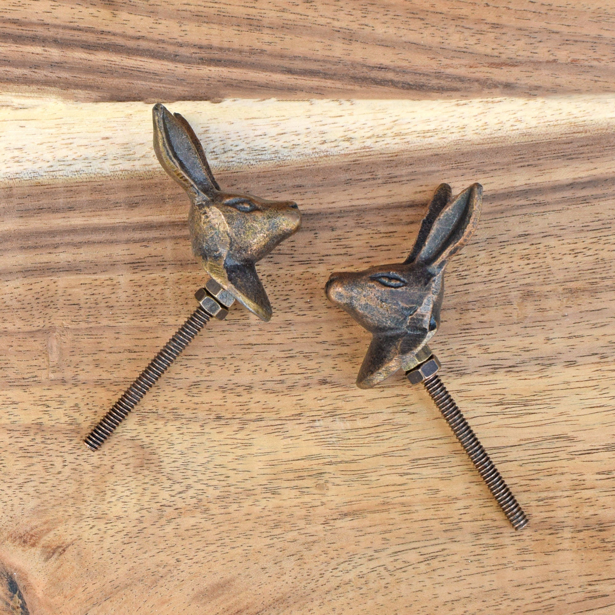 Drawer Lack Rabbit Rabbit Metal Cabinet Drawer Knob Hare Animal Wardrobe Door Knob Woodla ...