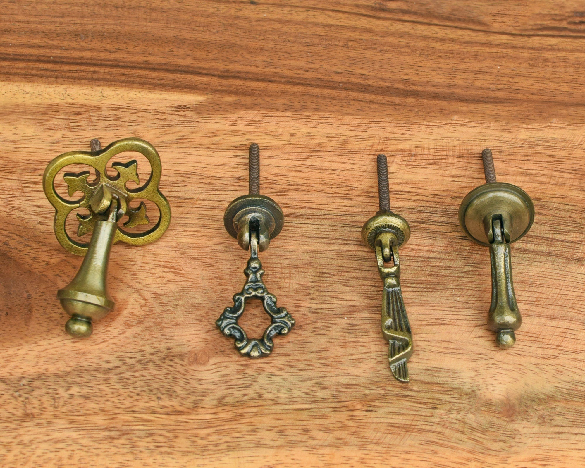 Brass Dresser Drawer Drop Pulls Cabinet Knobs and Pulls Brass Furnitur