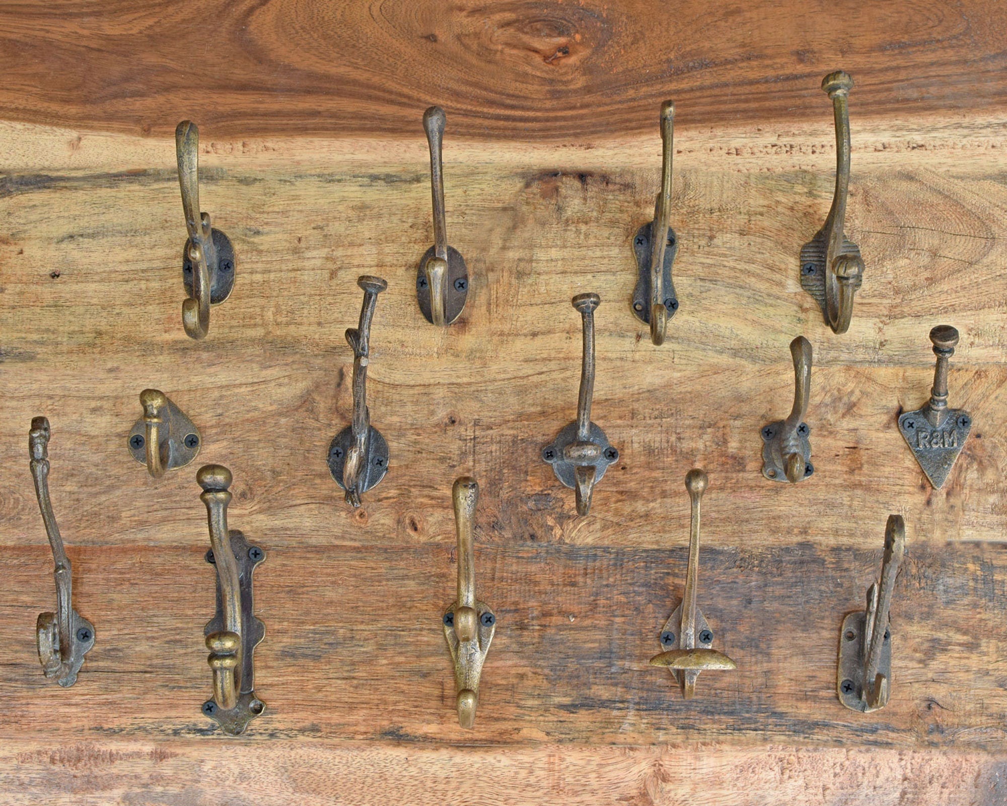 Cast Iron Coat Hooks Antique Brass Wall Hooks Vintage Towel Hooks Key Hooks