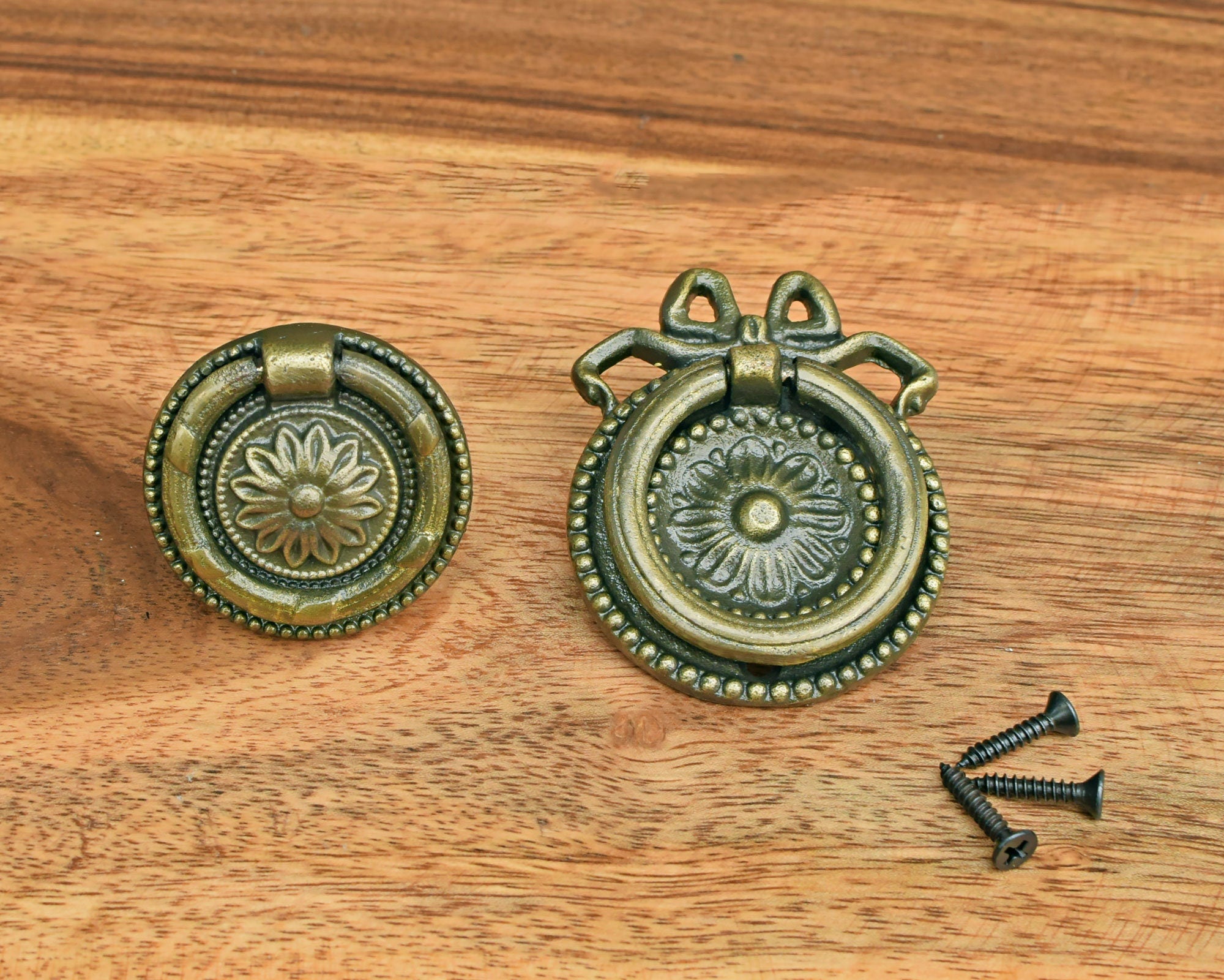 Brass Dresser Drawer Drop Pulls Cabinet Knobs and Pulls Brass Furnitur