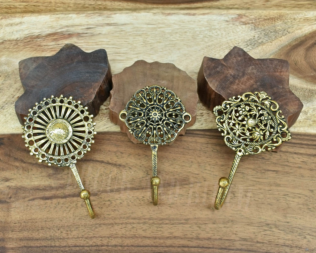 brass towel hooks