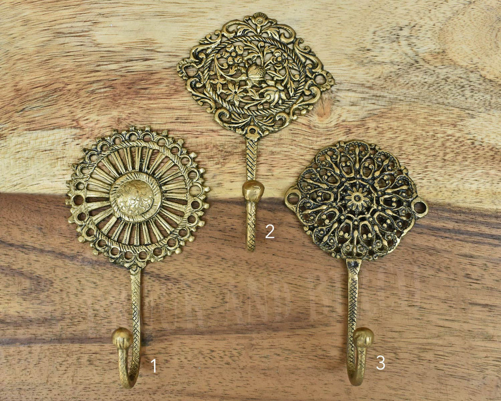 brass coat hook