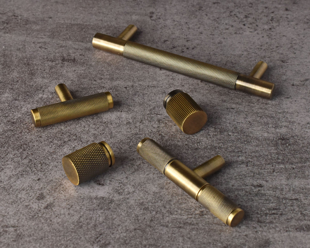 antique knurled cabinet drawer handles knobs