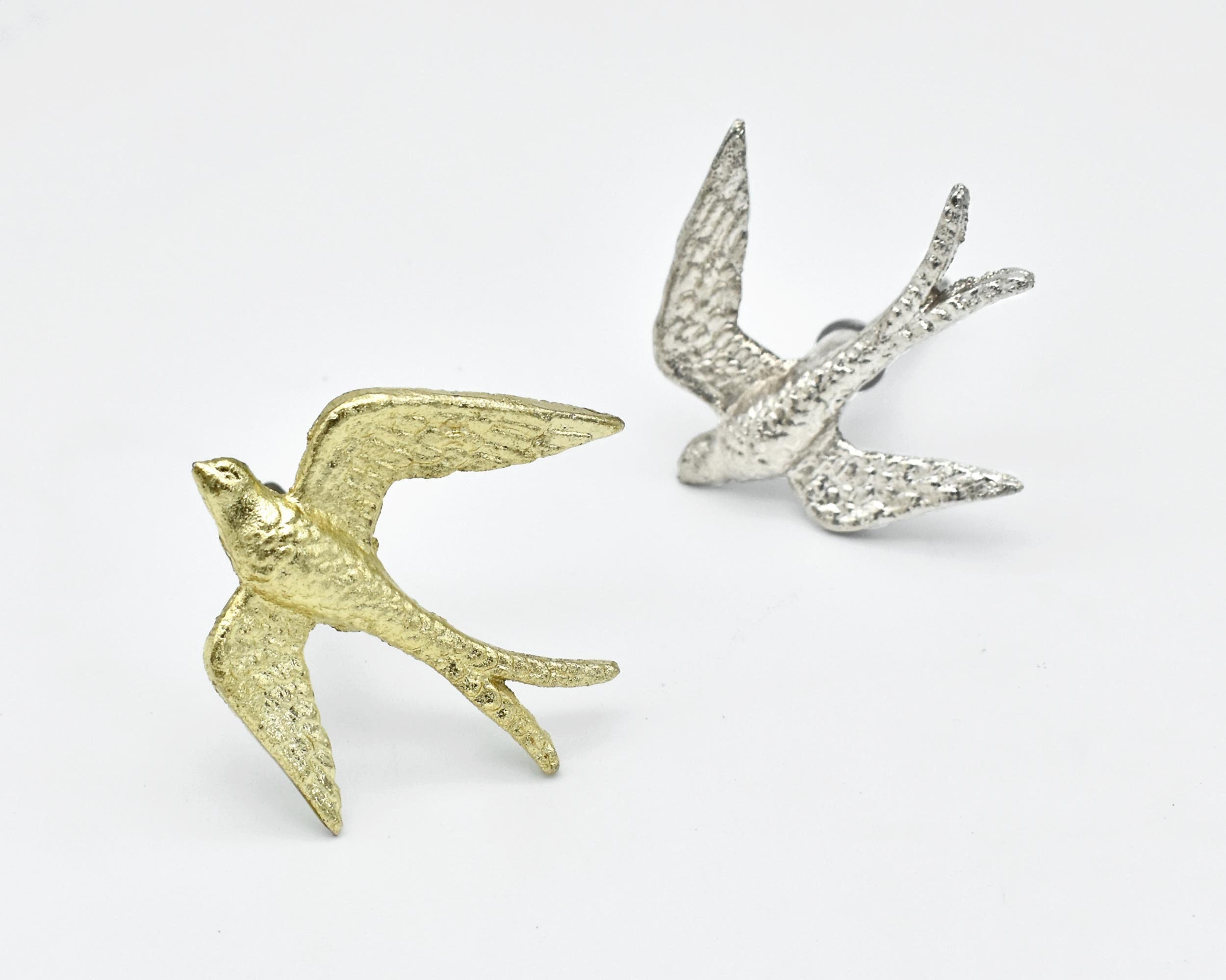 Bird Cabinet Drawer Knob Antique Gold Cupboard Door Knob Metal Dresser Drawer Pull Silver / Set of 10 Bird Cabinet Drawer Knob Antique Gold Cupboard Door Knob Metal Dresser Drawer Pull Silver / Set of 10