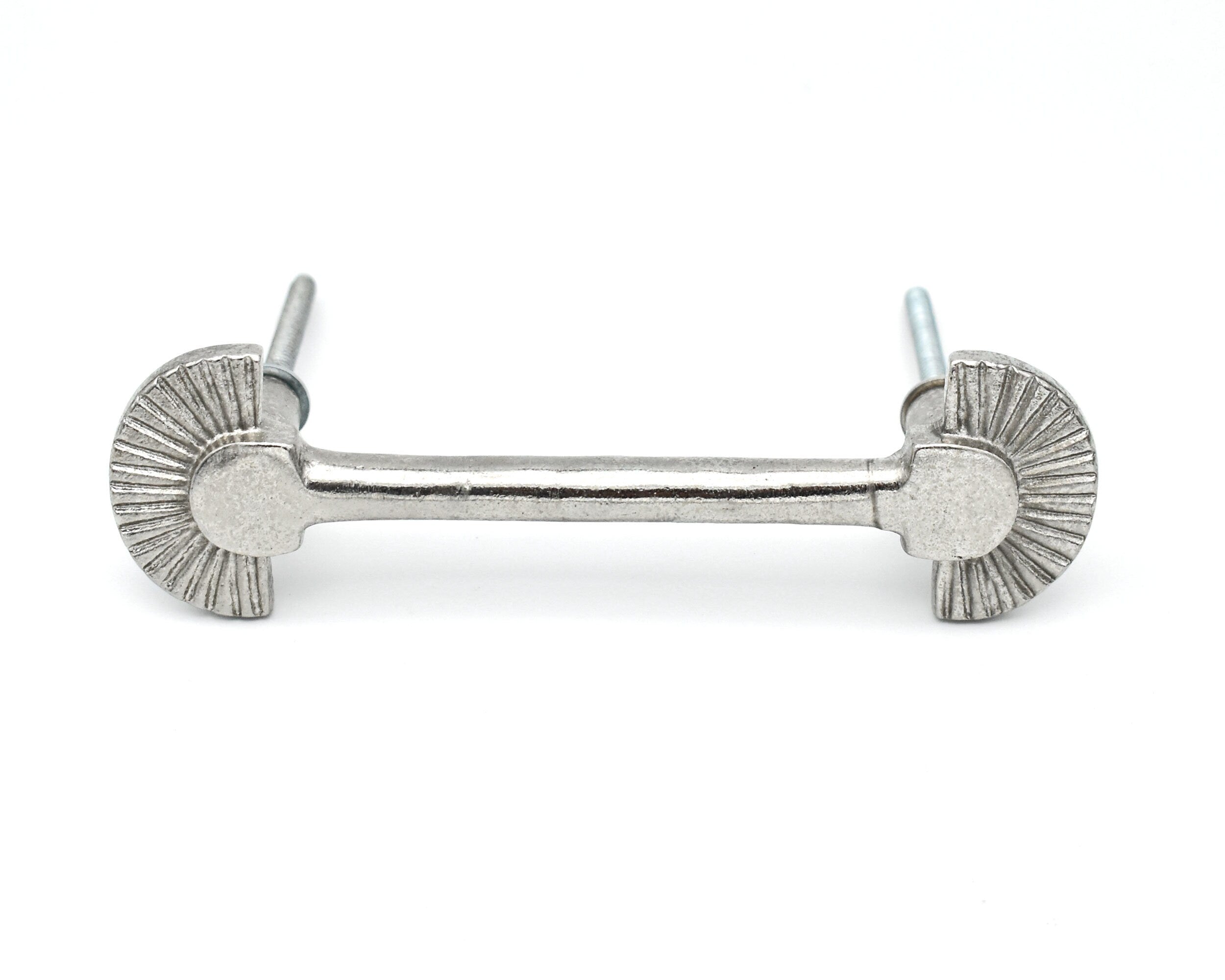 Silver Art Deco Kitchen Handles and Knobs Chrome Cabinet Door Handles Cupboard Pull Dresser Knobs Full Moon Silver Art Deco Kitchen Handles and Knobs Chrome Cabinet Door Handles Cupboard Pull Dresser Knobs Full Moon